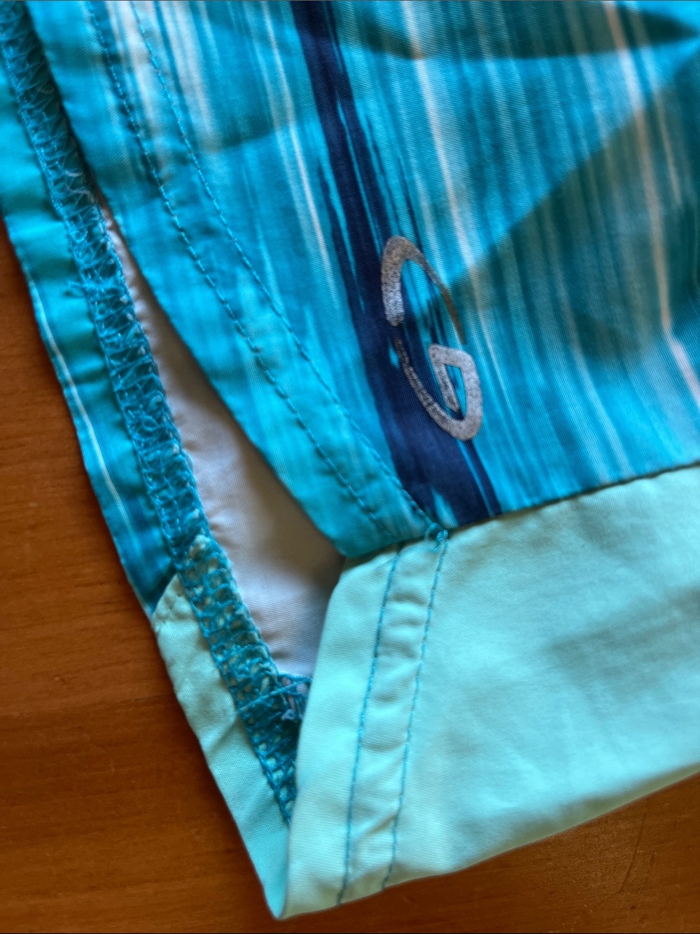 Champion Teal and Aqua Women's Athletic Shorts - Picture 3 of 3